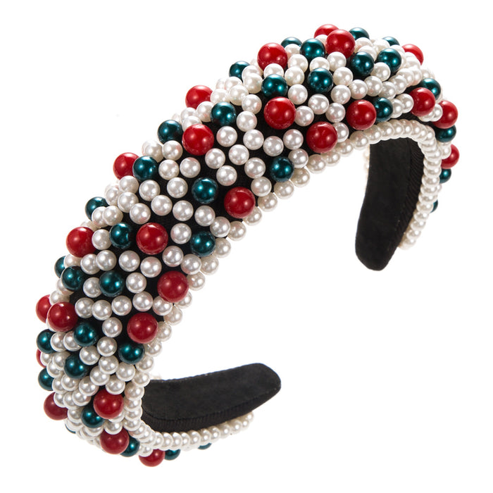 Wholesale Valentine' s Day headband with colorful beads