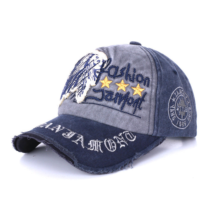 Wholesale Sunshade hat, casual letter baseball cap, used outdoor duckbill cap, spring and autumn