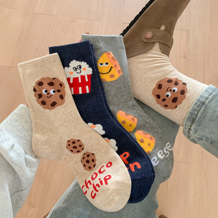Wholesale Socks, mid tube socks, cotton socks, special cartoon creative socks, anti odor and sweat absorbing versatile socks
