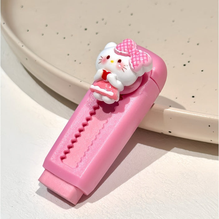Wholesale Cartoon Push-Pull Eraser Resin Correction Eraser