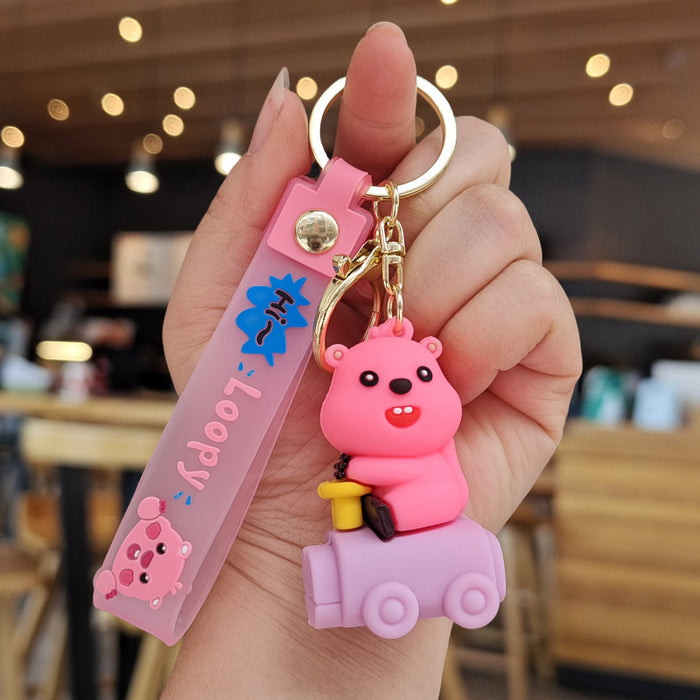 Wholesale  Cute  keychain pendant  doll ornaments  small gift cartoon car key chain