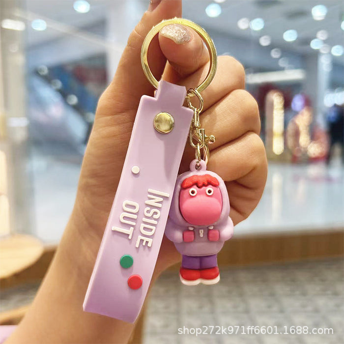 Wholesale Soft PVC Cartoon Keychain Bag Charm Car Key Accessory for Gift