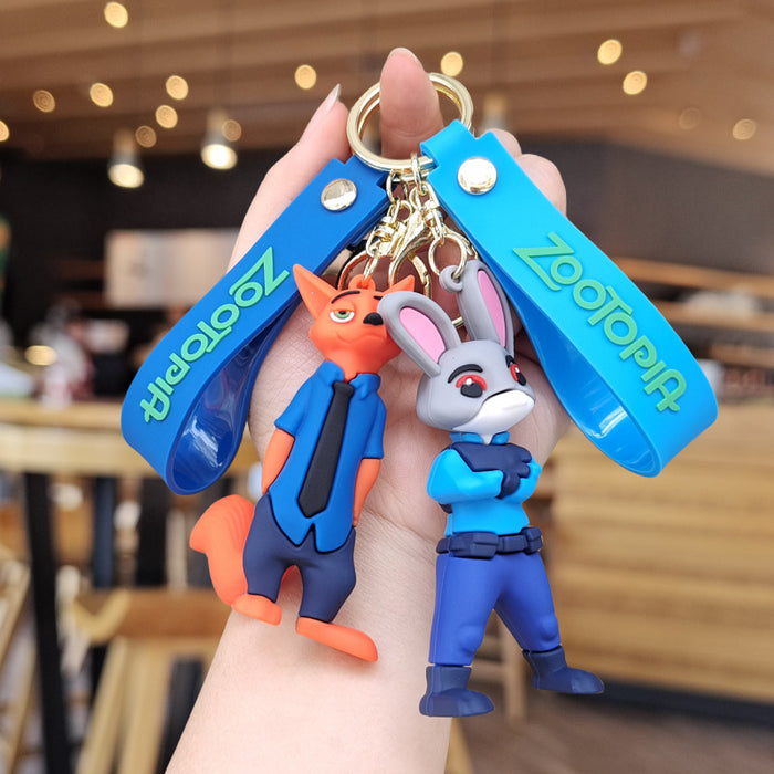 Wholesale Cartoon Silicone Doll Keychain JDC-KC-ZhuoRan011