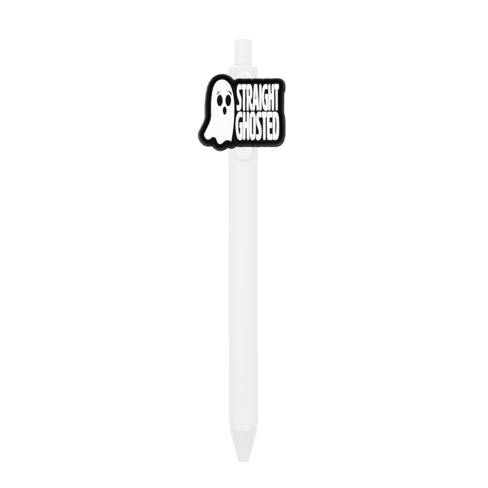 Wholesale  Ghost Polka Dot PVC Soft Gel Retractable Ballpoint Pen MOQ≥10