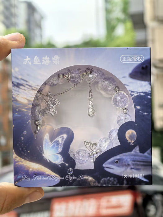 Wholesale Gradient floral glass beads, high-end crystal glass bracelet DIY original personalized bracelet