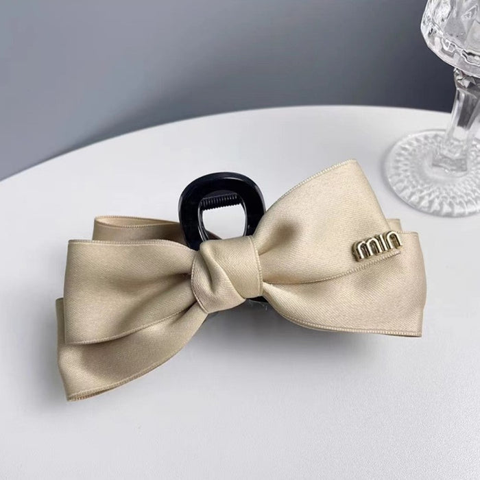 Wholesale  Polka Dot Ponytail Clip for Women Satin Bow Sweet Hair Clip Half-Tied Hair  Clip