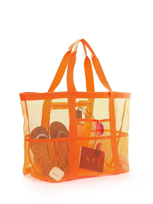 Wholesale Beach bag, large capacity toy mesh swimming bag, multifunctional travel handbag, single shoulder beach bag, swimsuit storage bag