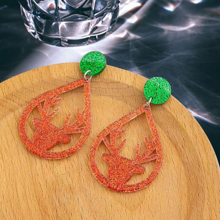 Wholesale Christmas earrings cute cute earrings Christmas tree snowflake women fashion jewelry