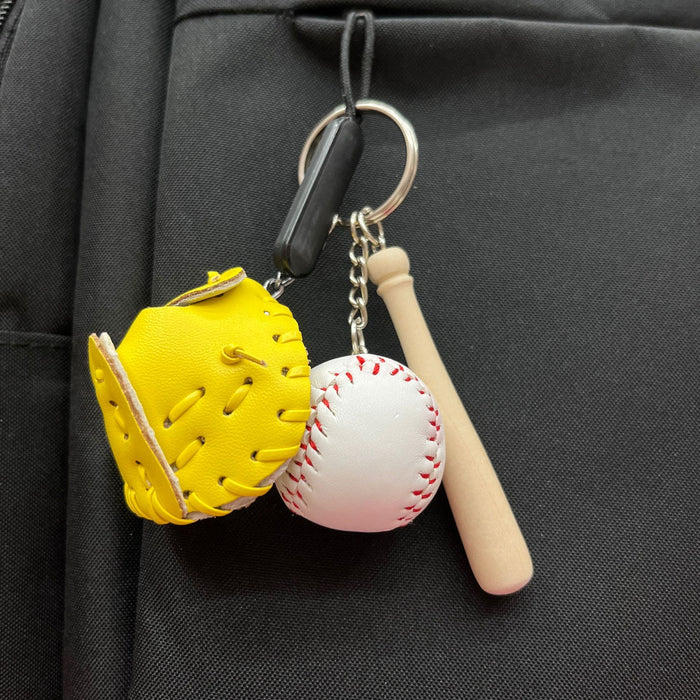 Wholesale PU Baseball Keychain JDC-KC-KangX001