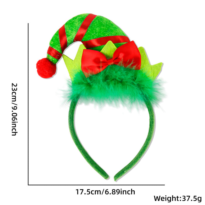 Wholesale Christmas Decorative Headband Elf Hat Headwear Party Supplies  Leg Headband