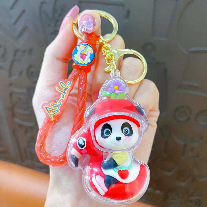 Wholesale Acrylic Shell Panda Keychain JDC-KC-YanG049