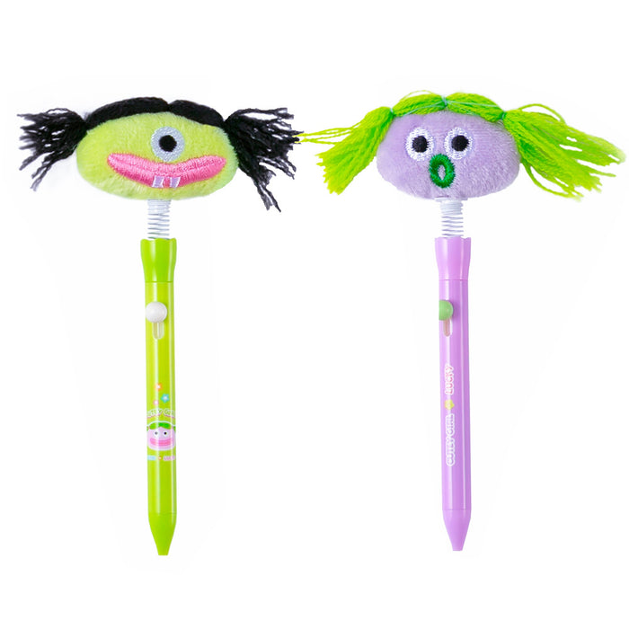 Wholesale Star monster plush doll gel pen creative cute rocking pen plush pen 0. 5mm black water pen