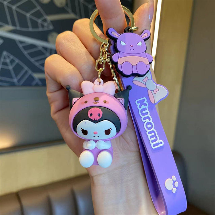 Wholesale Silicone Cartoon Doll Keychain JDC-KC-MingT229