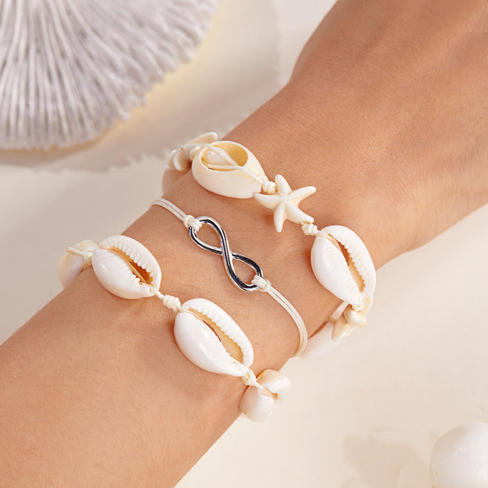 Wholesale Bohemian Beach Bracelet Set Alloy Handmade Charm Bracelets