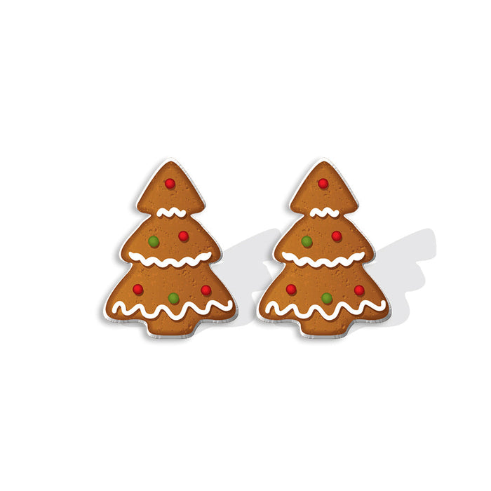 Wholesale Earrings Plastic Christmas Tree Cookies JDC-ES-XiangL081