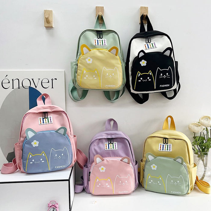 Wholesale Oxford Cloth New Texture Simple Children's Backpack JDC-BP-YuanDuo043