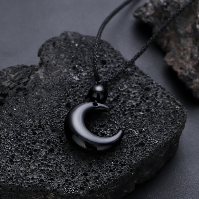 Wholesale Pendant necklace, high-end and versatile, hand woven hanging rope accessories, new minimalist accessories