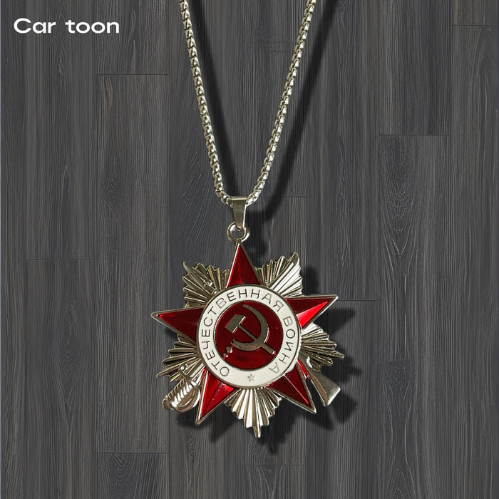 Wholesale Necklace, sickle, brooch, commemorative medal, student book, packaging decoration, metal badge