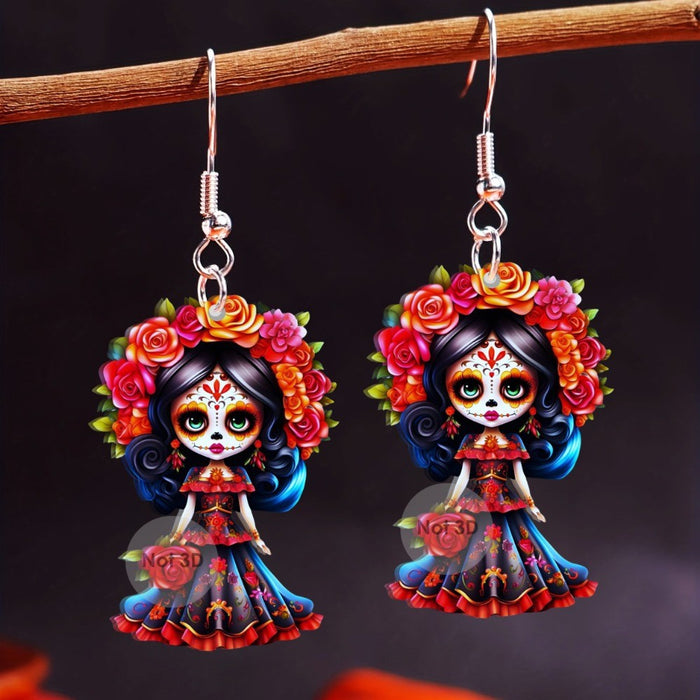 Wholesale Acrylic Halloween Character Earrings JDC-ES-Yujin001