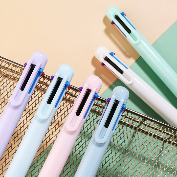 Wholesale Macaron 6-Color Beaded Ballpoint Pen