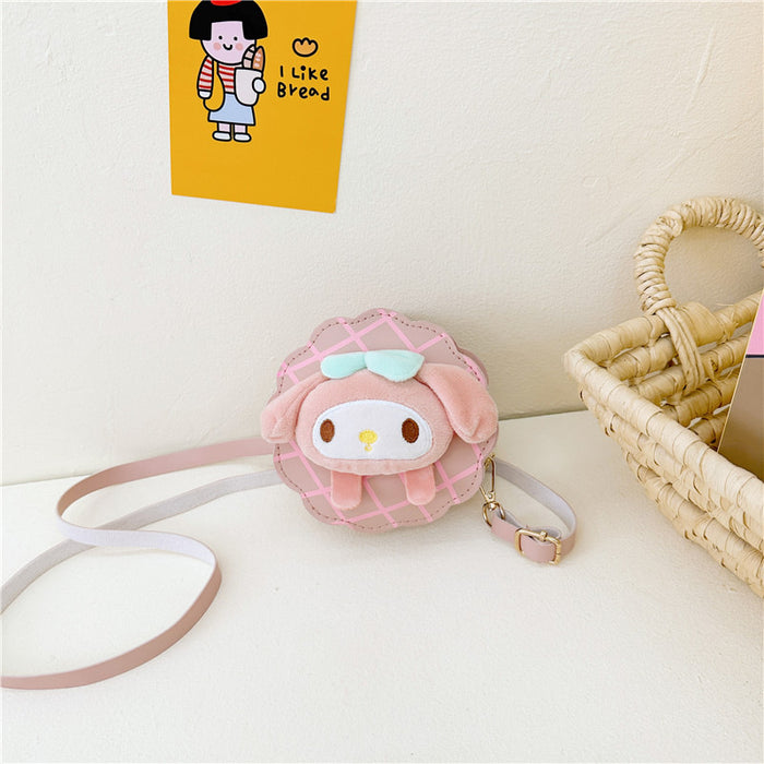 Wholesale Children's bag, stylish girl's baby plush crossbody bag, cute shoulder bag