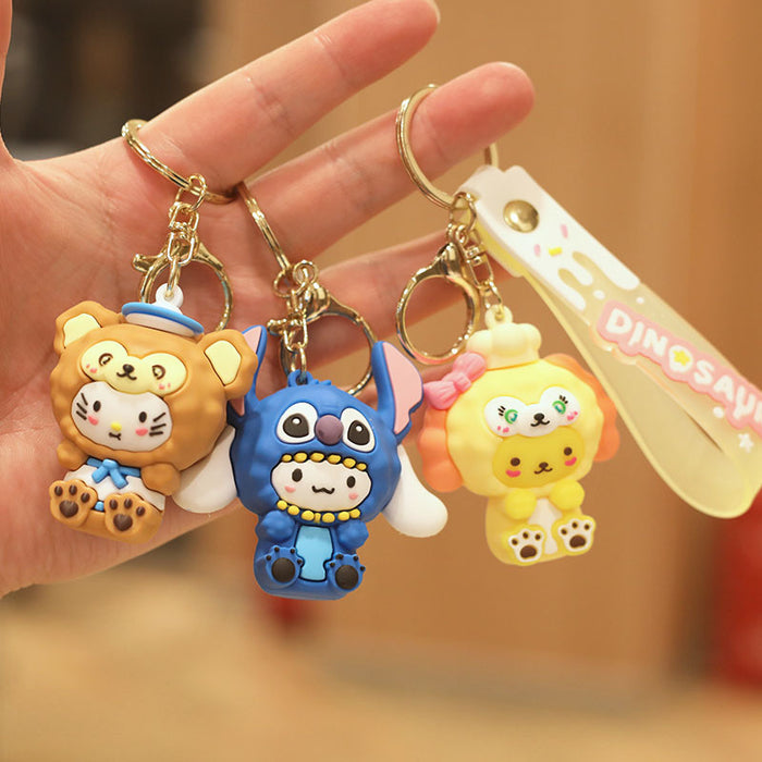 Wholesale Cartoon Doll Silicone Keychain JDC-KC-NiuTe002