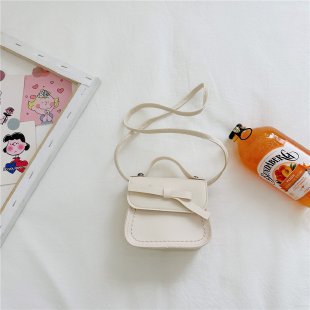 Wholesale Children's crossbody bag, girls' bow, simple and fashionable baby single shoulder change accessory bag