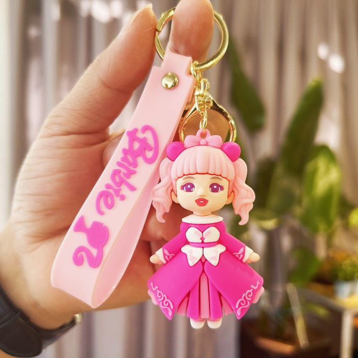 Wholesale Cartoon Doll Silicone Keychains (F) JDC-KC-Chucheng007