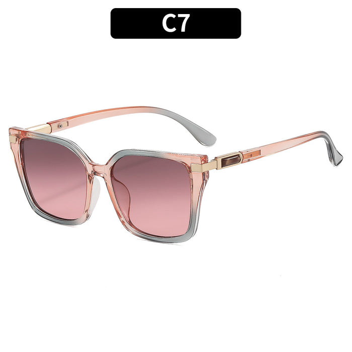 Wholesale Retro Square Frame Sunglasses UV400 Sun Protection for Women Men Trendy Chic Fashion Accessory