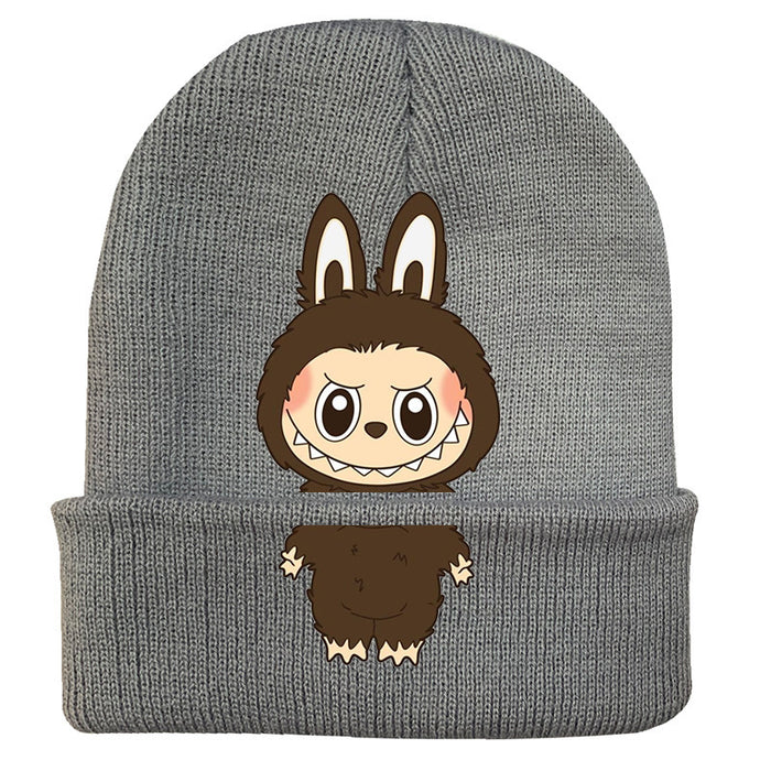 Wholesale   knitted hat autumn and winter new wool hat adult outdoor warm hat cross-border cartoon cold hat