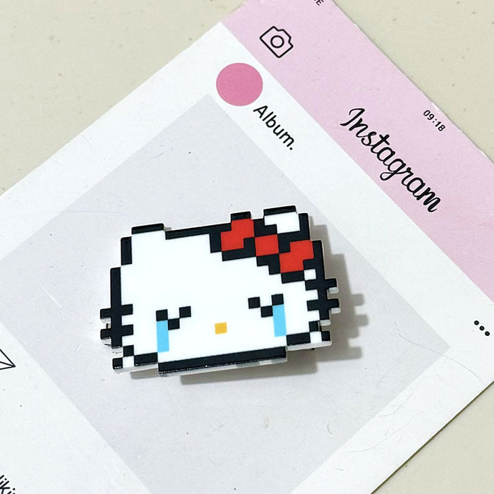 Wholesale Cute pixelated cat hair clip