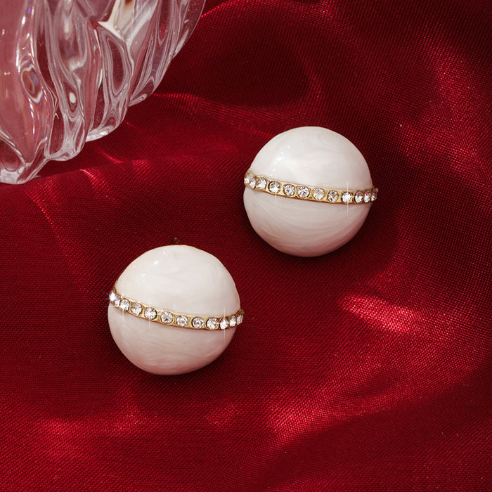 Wholesale Silver needle circular geometry niche luxury temperament unique high-end design earrings wholesale