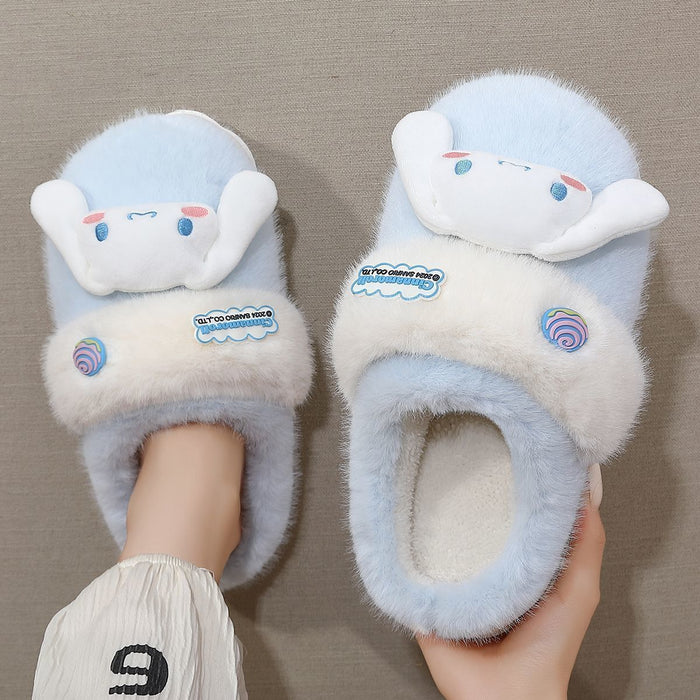 Wholesale Winter indoor non-slip warm and cute plush slippers