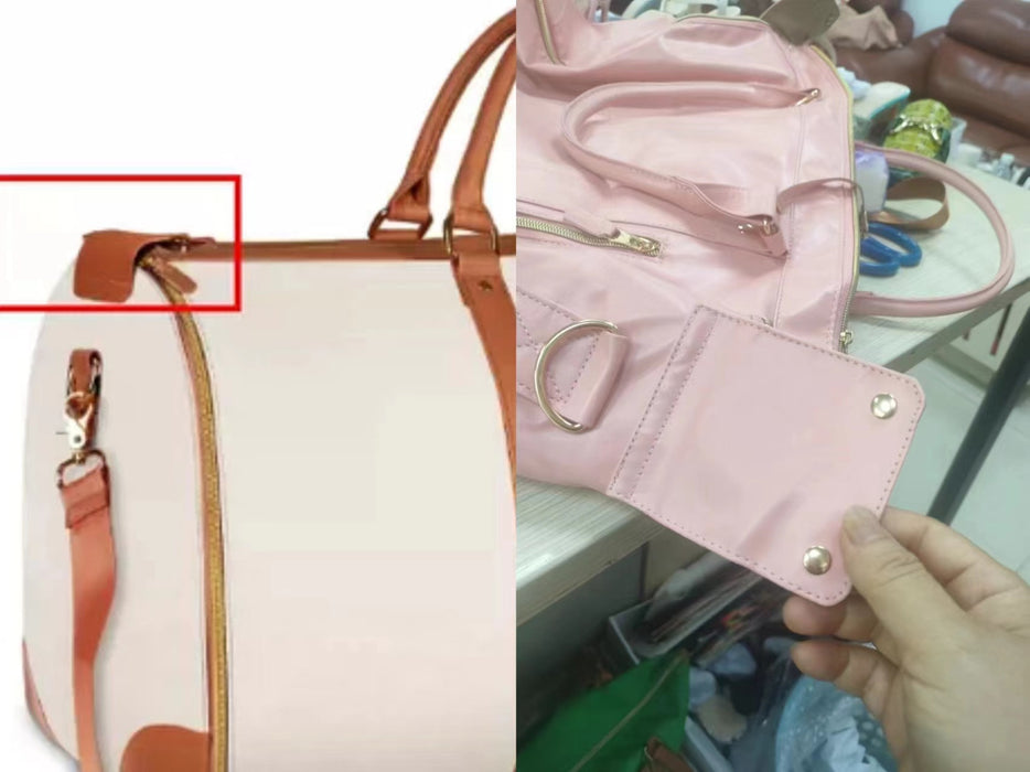 Wholesale Travel convenient carry-on clothing bag large PU leather duffel bag for women