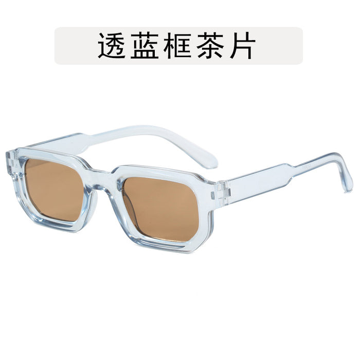 Wholesale Square frame sunglasses, new retro polygon sunglasses, simple and high-end fashion glasses