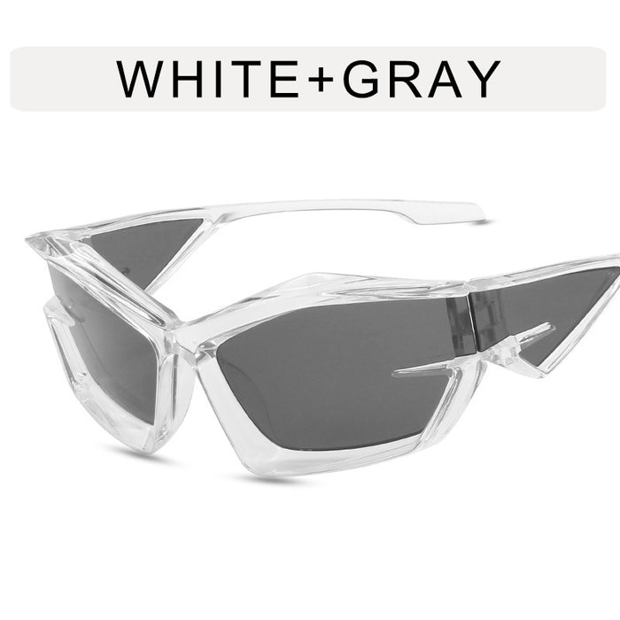 Wholesale Future technology oriented mecha sunglasses, new trendy and cool alien sunglasses