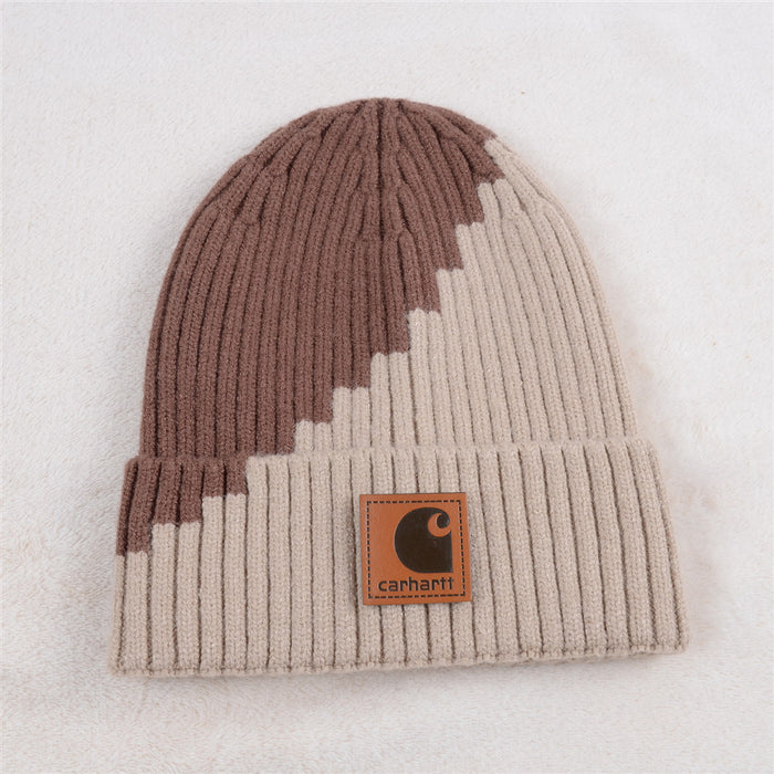 Wholesale Color-blocked Knit Hats Woolen Hats (F) JDC-FH-KuT014