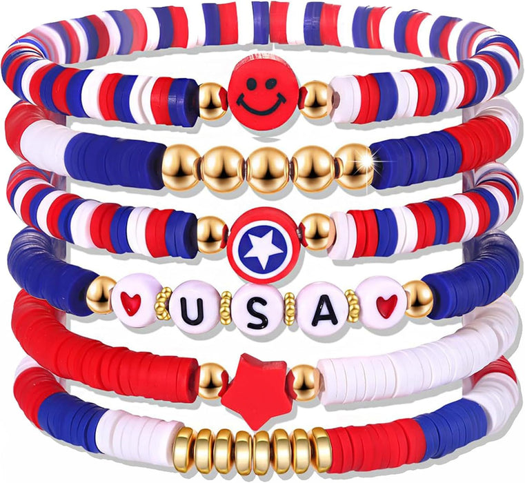 Wholesale Women's 8-piece soft ceramic stackable bracelet set accessories