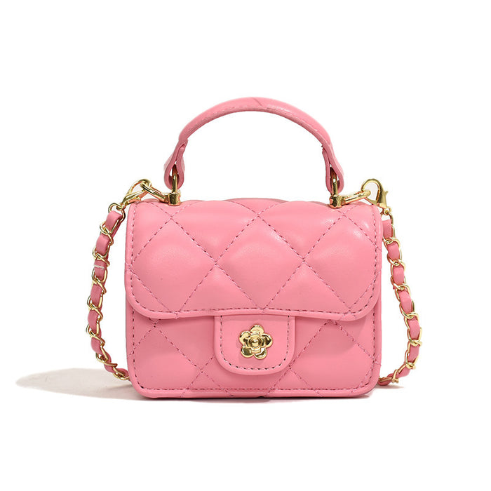 Wholesale children' s bag,  diamond quilted chain shoulder bag,  crossbody bag