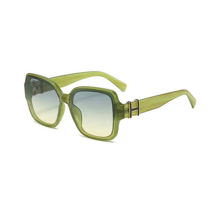 Wholesale Retro Box Sunglasses, Women's Round Face, Fashionable and Premium Sunglasses, New Versatile Sunscreen Glasses