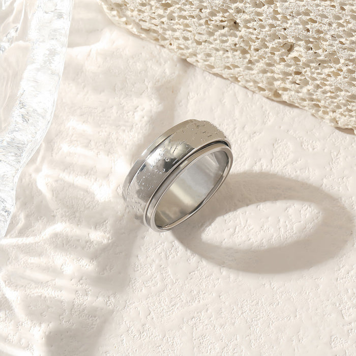 Wholesale Rotating high-grade titanium steel non fading ring, stainless steel ring jewelry