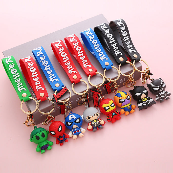 Wholesale Cute Cartoon Soft Rubber Doll Keychain JDC-KC-BoYue009