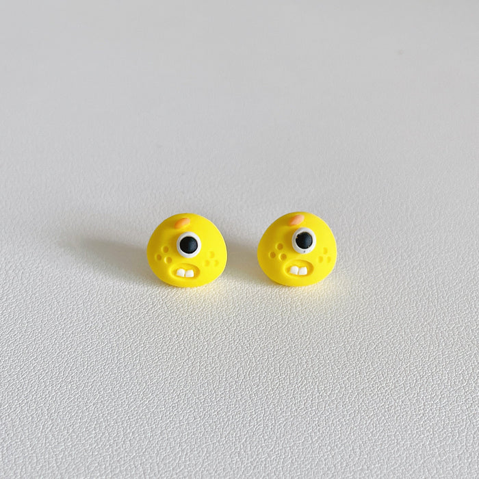 Wholesale Resin Earrings Cute Cartoon Big Eyes JDC-ES-Wenhua002