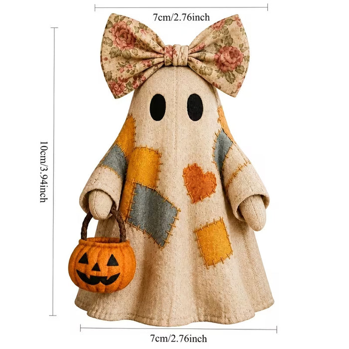 Wholesale Stylish Patchwork Ghost Resin Figurine  Decor Country Style Mantel Shelf Accent And Everyday Gift