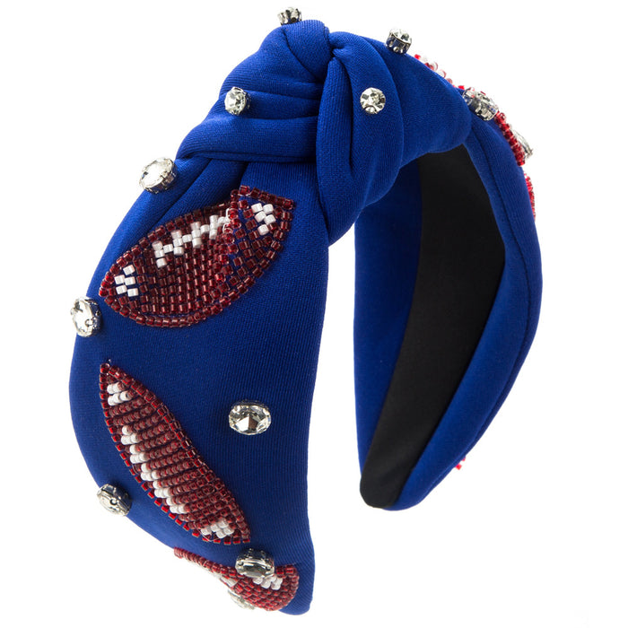 Wholesale Hand-ed headband with rhinestones and pearls