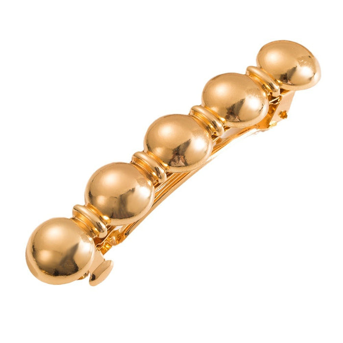 Wholesale geometric smooth metal spring clip all-match temperament hair clip