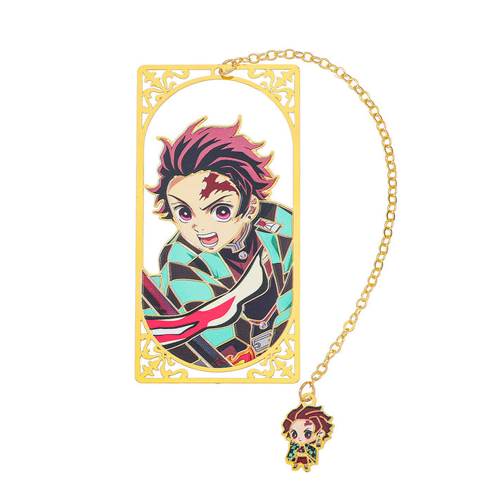 Wholesale Creative Anime Character Design Hollow Brass Metal Bookmark