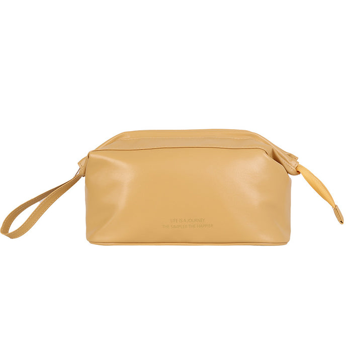 Wholesale Modern Cloud Design Double Layer Makeup Bag PU Leather Travel Toiletry Pouch Everyday Use And Gift