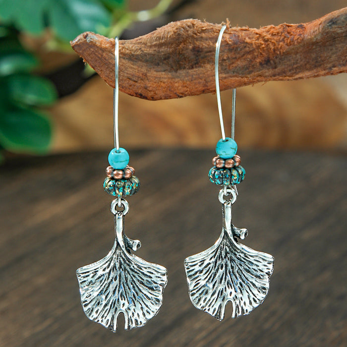 Wholesale 2pcs Bohemian Turquoise Retro Distinctive Earrings