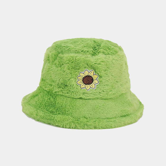 Wholesale Sunflower Plush Bucket Hat JDC-FH-LvY049